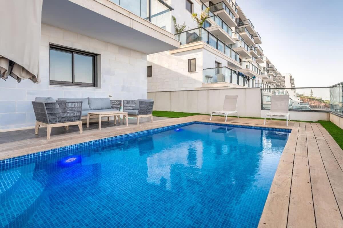 Garden Apartments Swimming Over The Lake Tiberias Kültér fotó